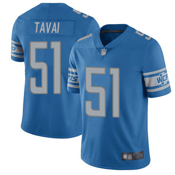 Jahlani Tavai Detroit Lions blue jersey