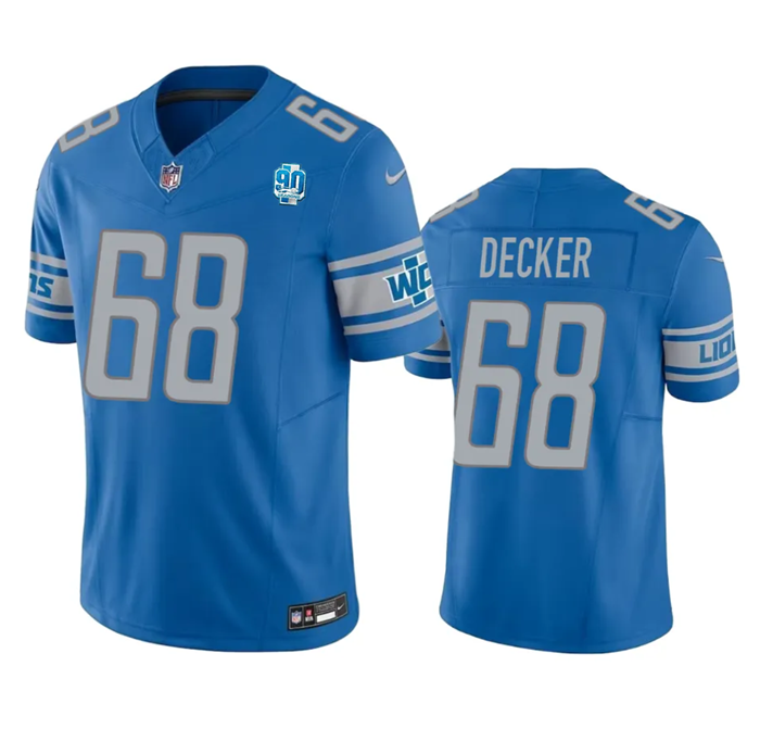 Taylor Decker Detroit Lions blue FUSE jersey