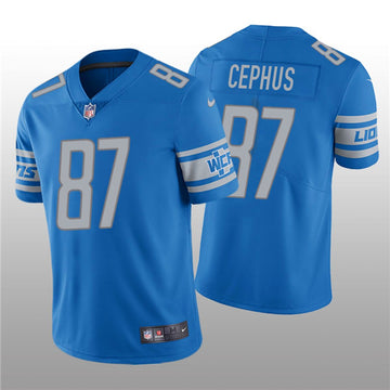 Quintez Cephus Detroit Lions blue jersey