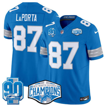 Sam LaPorta Detroit Lions blue FUSE jersey