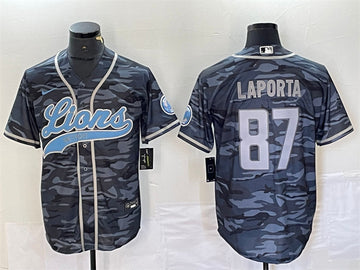 Sam LaPorta Detroit Lions gray Camo jersey