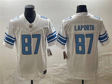 Sam LaPorta Detroit Lions white FUSE jersey