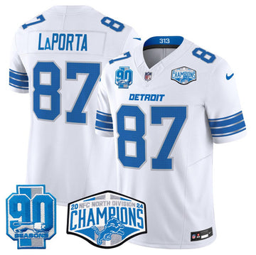 Sam LaPorta Detroit Lions white FUSE jersey