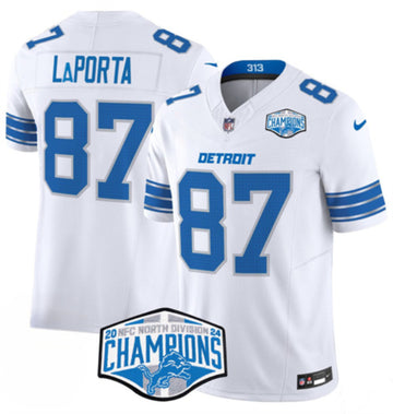 Sam LaPorta Detroit Lions white FUSE jersey