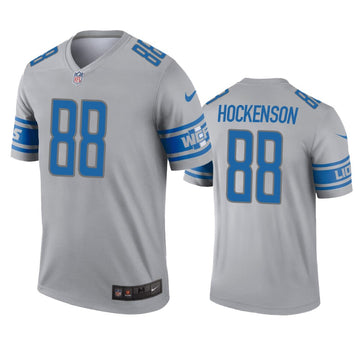 TJ Hockenson Detroit Lions gray Inverted Legend jersey