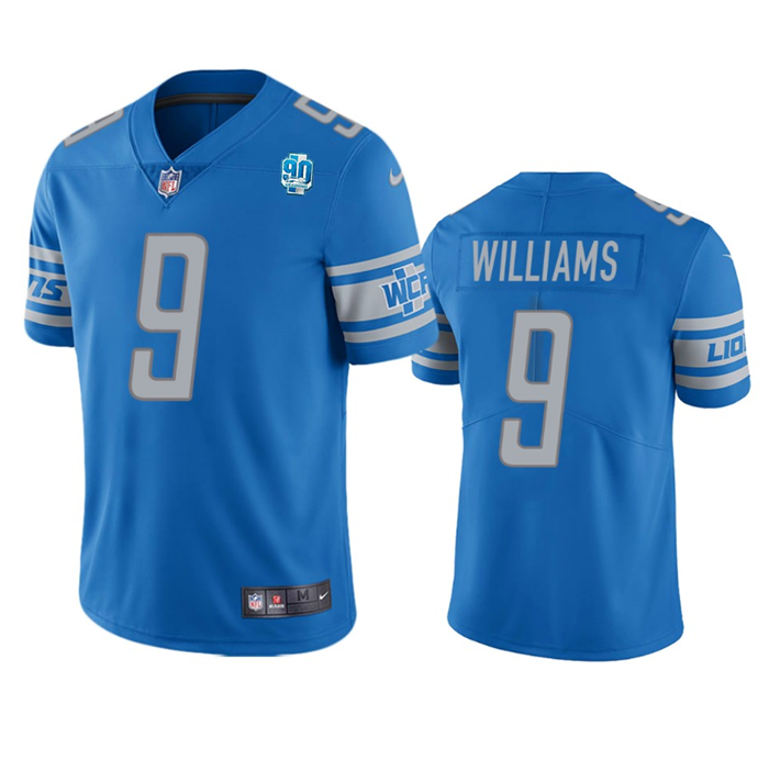 Jameson Williams Detroit Lions blue jersey
