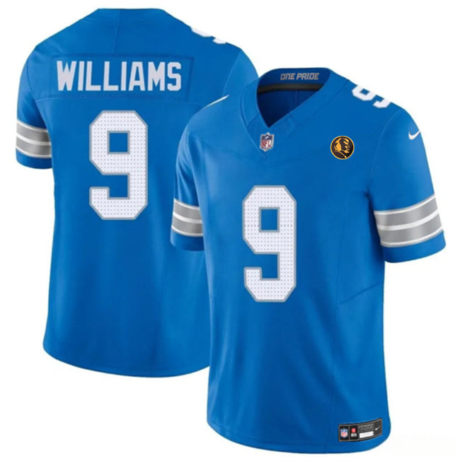 Jameson Williams Detroit Lions blue FUSE jersey