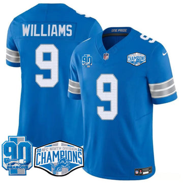 Jameson Williams Detroit Lions blue FUSE jersey