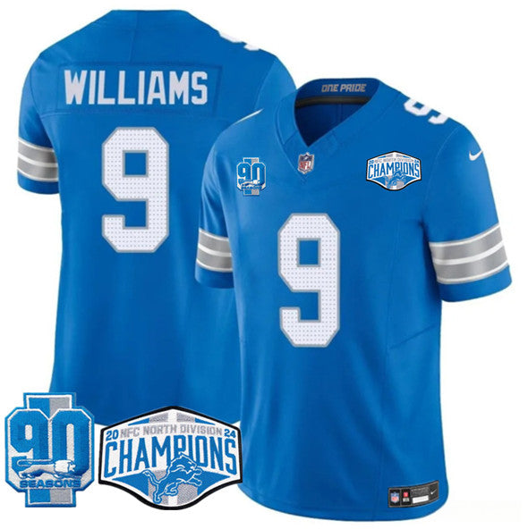Jameson Williams Detroit Lions blue FUSE jersey