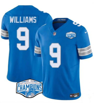 Jameson Williams Detroit Lions blue FUSE jersey