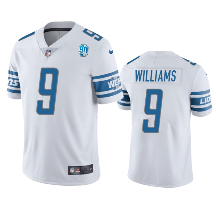 Jameson Williams Detroit Lions white jersey
