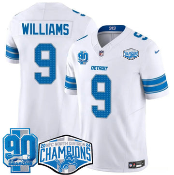 Jameson Williams Detroit Lions white FUSE jersey