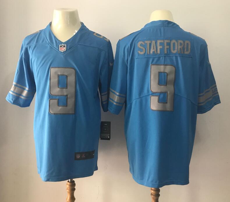 Matthew Stafford Detroit Lions blue Elite jersey