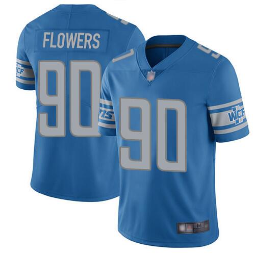 Trey Flowers Detroit Lions blue jersey