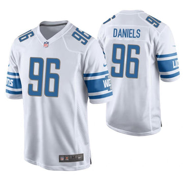 Mike Daniels Detroit Lions white jersey