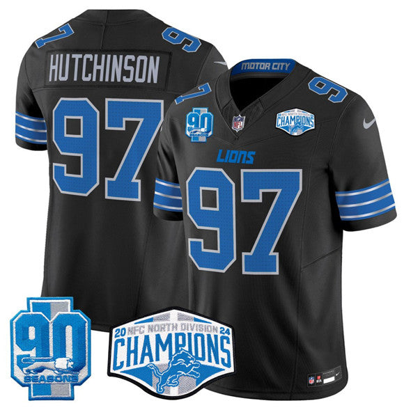Aidan Hutchinson Detroit Lions black FUSE jersey
