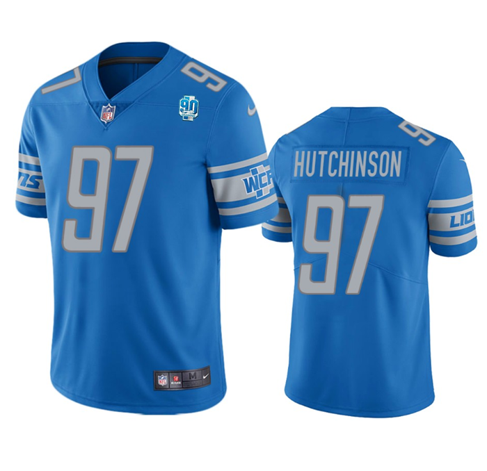 Aidan Hutchinson Detroit Lions blue jersey