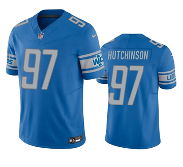 Aidan Hutchinson Detroit Lions blue FUSE jersey