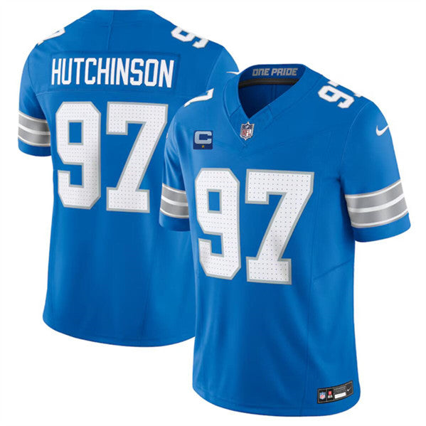 Aidan Hutchinson Detroit Lions blue FUSE jersey