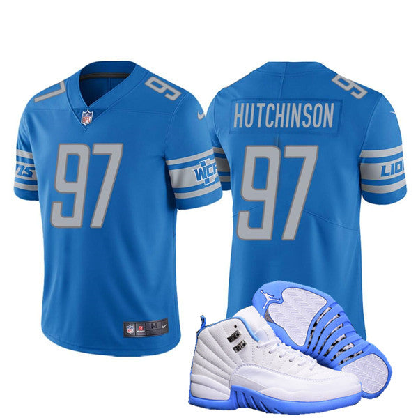 Aidan Hutchinson Detroit Lions blue jersey
