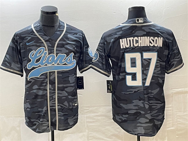 Aidan Hutchinson Detroit Lions gray Camo jersey