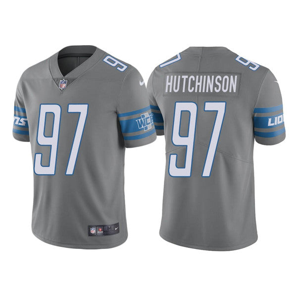 Aidan Hutchinson Detroit Lions gray jersey