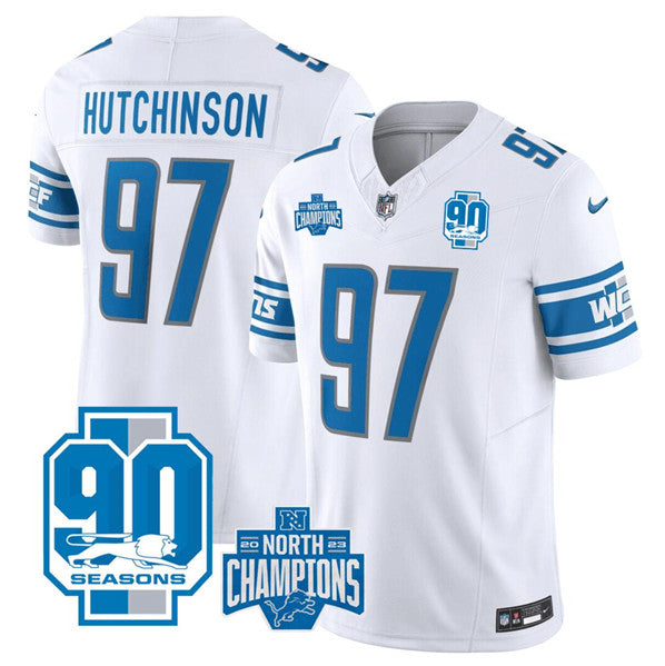 Aidan Hutchinson Detroit Lions white jersey