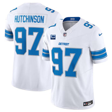Aidan Hutchinson Detroit Lions white FUSE jersey