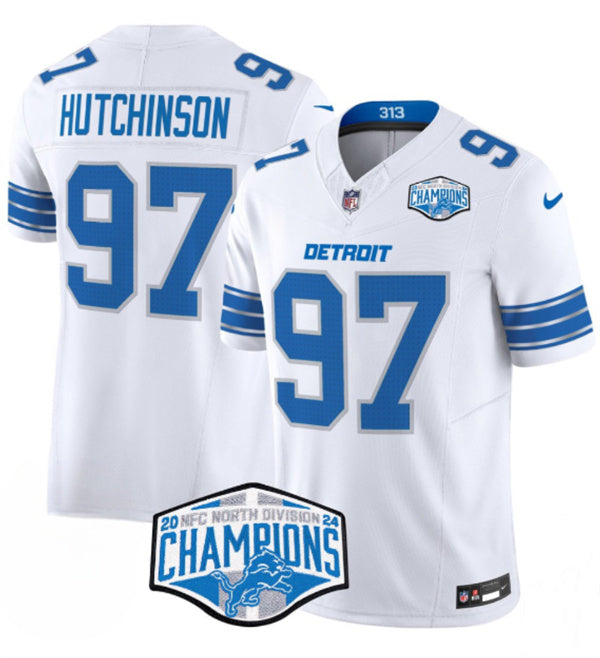 Aidan Hutchinson Detroit Lions white FUSE jersey