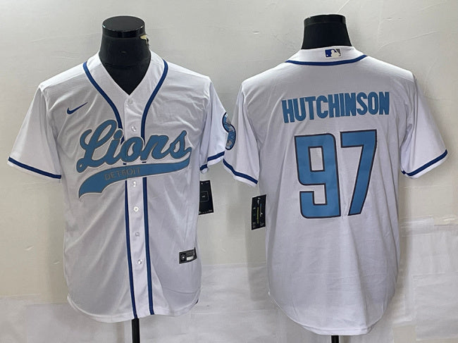 Aidan Hutchinson Detroit Lions white jersey