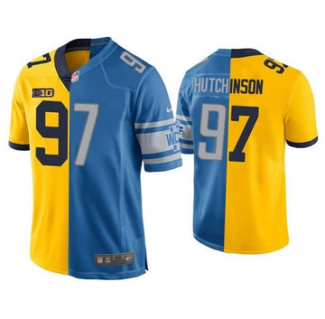 Aidan Hutchinson Detroit Lions yellow Game jersey