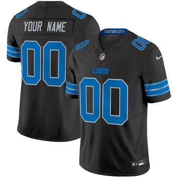 Custom Detroit Lions black FUSE jersey