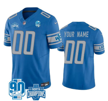 Custom Detroit Lions blue jersey