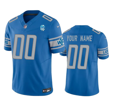 Custom Detroit Lions blue FUSE jersey