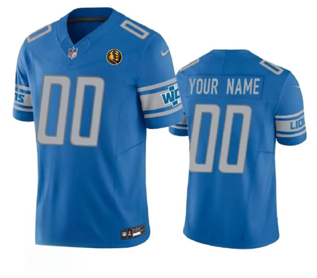 Custom Detroit Lions blue FUSE jersey