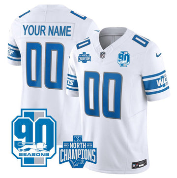 Custom Detroit Lions white jersey