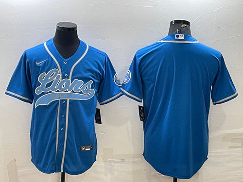 Custom Detroit Lions blue jersey