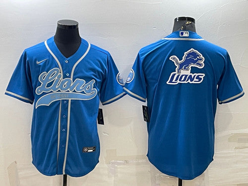 Detroit Lions blue jersey