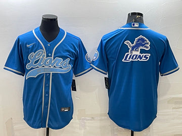 Detroit Lions blue jersey