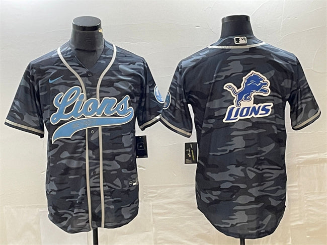 Detroit Lions gray Camo jersey