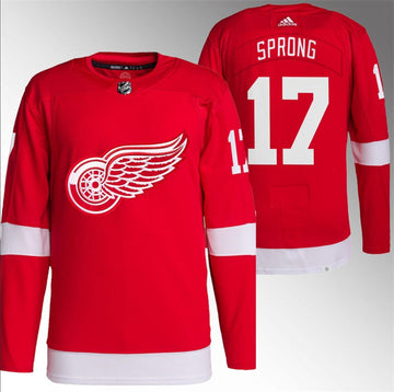 Daniel Sprong Detroit Red Wings red jersey