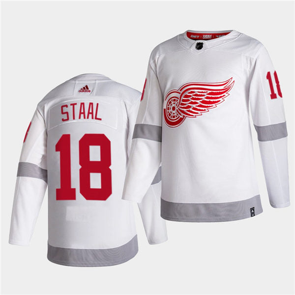 Marc Staal Detroit Red Wings white Reverse Retro jersey