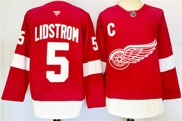 Nicklas Lidstrm Detroit Red Wings red jersey