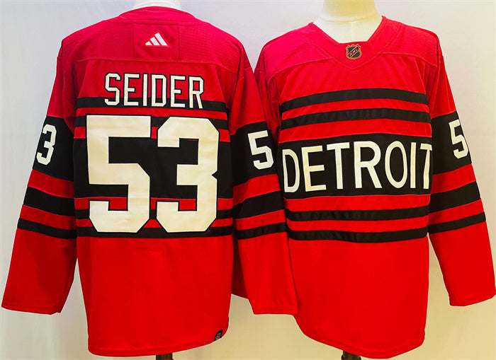 Moritz Seider Detroit Red Wings red Reverse Retro jersey