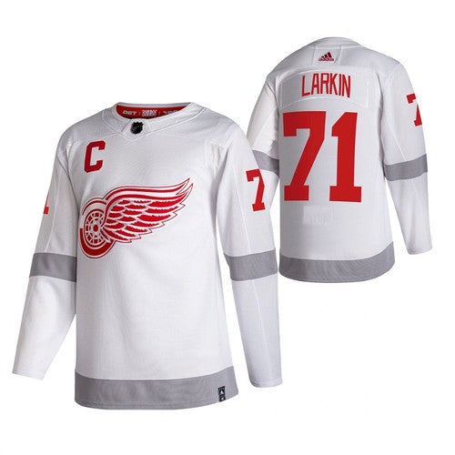 Dylan Larkin Detroit Red Wings white Reverse Retro jersey
