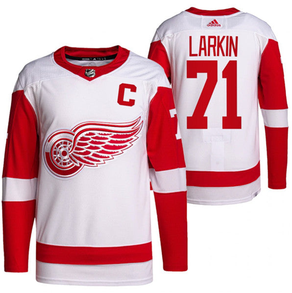 Dylan Larkin Detroit Red Wings white jersey