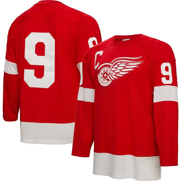 Gordie Howe Detroit Red Wings red jersey
