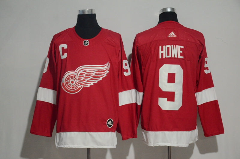 Gordie Howe Detroit Red Wings red jersey