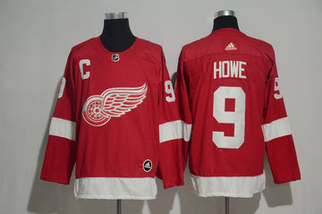 Gordie Howe Detroit Red Wings red jersey