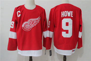 Gordie Howe Detroit Red Wings red Throwback jersey